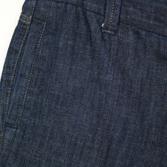 Tommy Hilfiger Linen Jean Shorts Cuffed Dark 12 - Picture 10 of 11